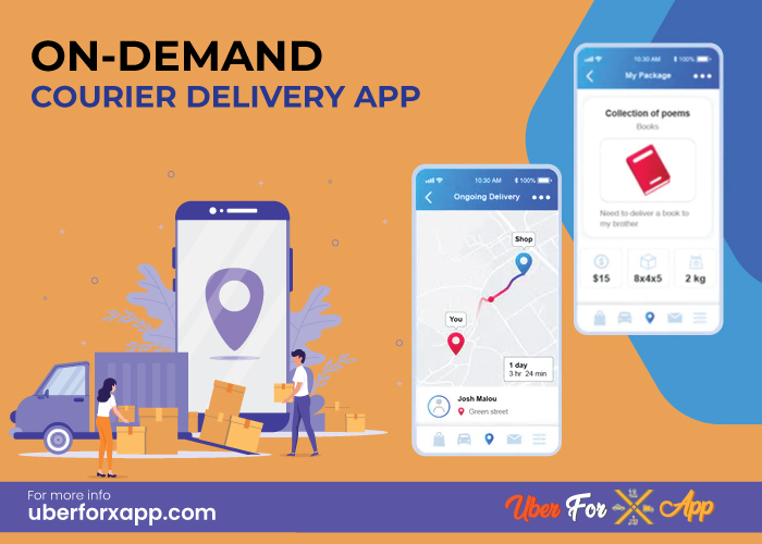 On-demand courier delivery app
